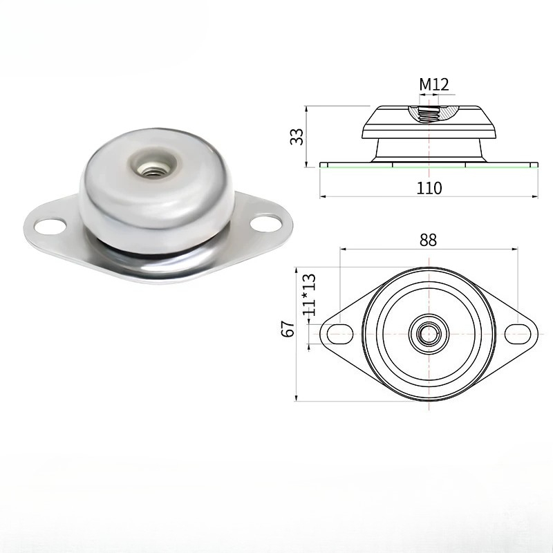 Shock Pump Suspension - Metal Kauçuk Şok Emici Motor Titreşim