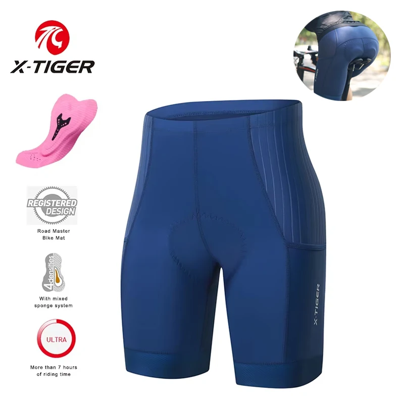 Mountain Biking Shorts Women - X-TIGER kadın Bisiklet Şort Önlük Şort