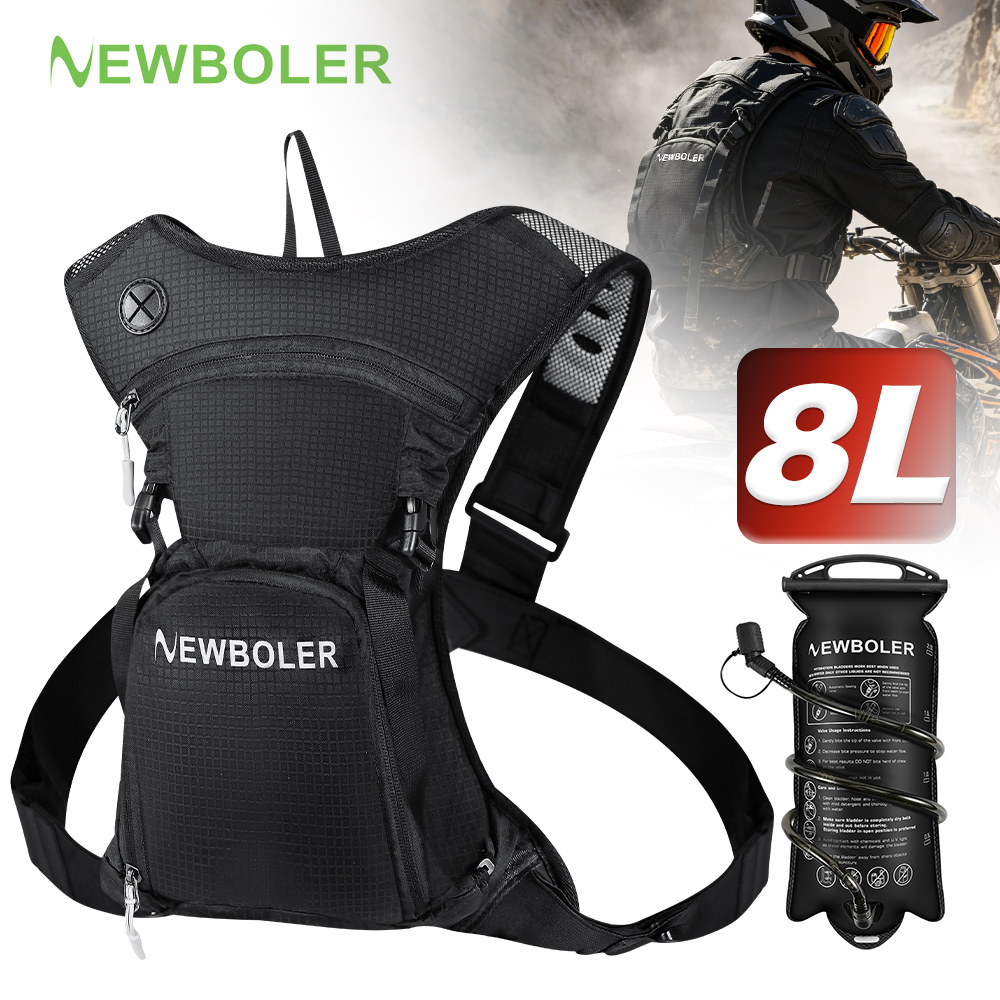 Mountain Biking Rucksack - NEWBOLER 8L Motosiklet Bisiklet Hidrasyon Paketi