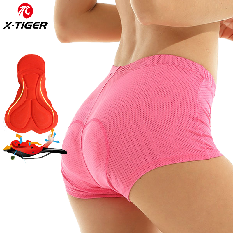 Mountain Biking Shorts Women - X-TIGER kadın bisiklet iç çamaşırı 3D