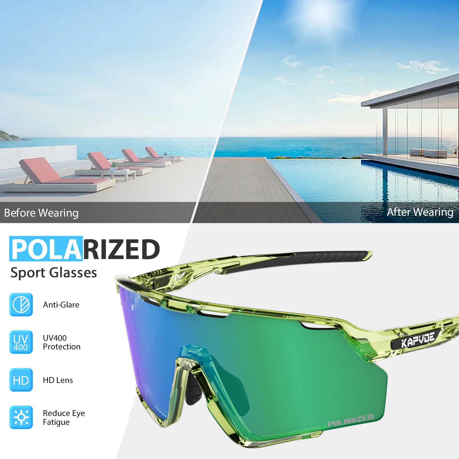 Kapvoe Yeni Açık Bisiklet Gözl - Mountain Biking Sunglasses incelemesi ve fiyatı