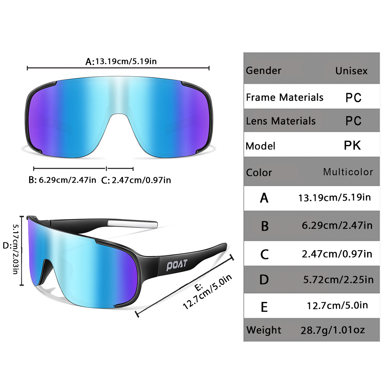 POAT UV400 Bisiklet Güneş Gözl - Mountain Biking Sunglasses incelemesi ve fiyatı